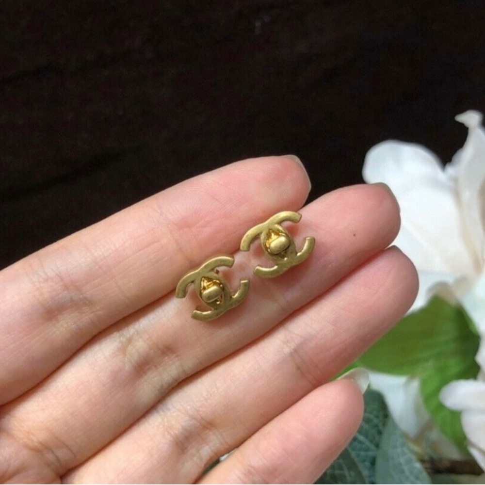 Chanel stud earrings
